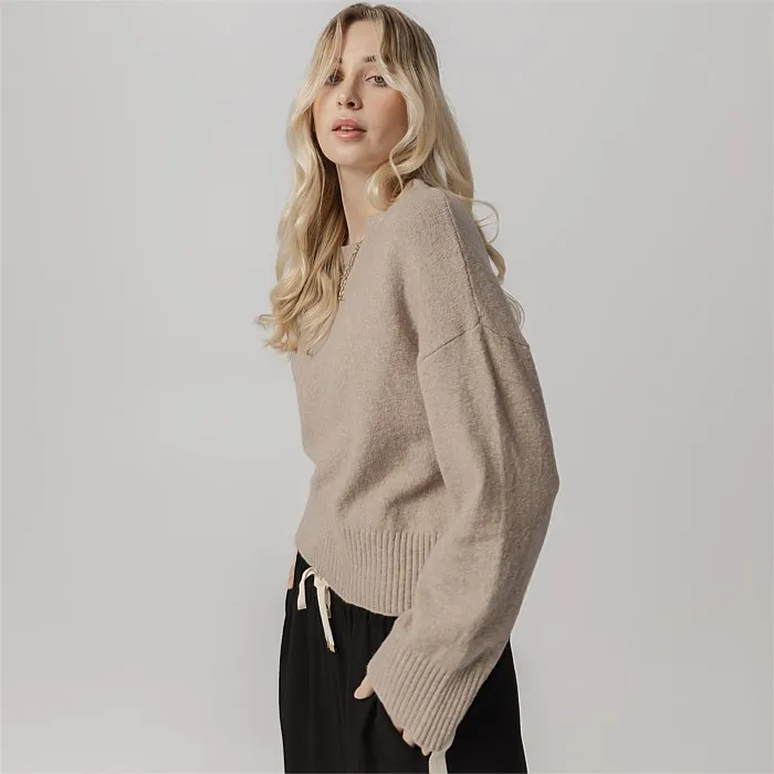 Evie Knit In Oat | Hoodies & Crews | Stirling Sports